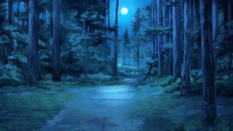 Everlasting Summer Moon Moonlight Forest Clearing Wallpapers Hd