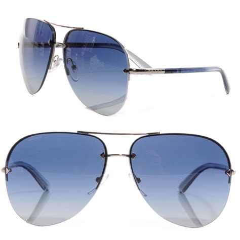 Prada Aviator Sunglasses Spr 53o Blue 62295