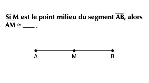 Définition D Un Point En Géométrie - Point milieu d'un segment - Géométrie - Mathématique secondaire
