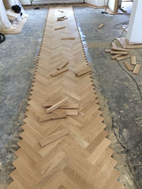 Herringbone Wood Floor Installation Vertie Winter