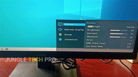 How To Adjust Brightness And Contrast In Samsung Monitor 22 Inch