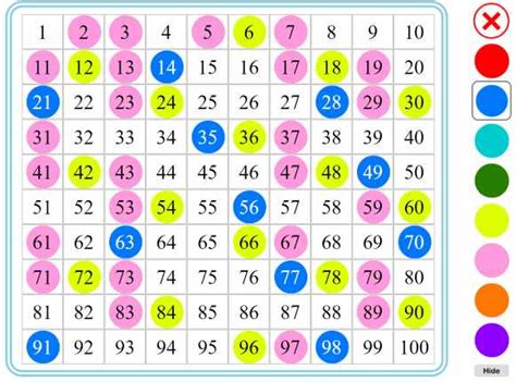 100 Square - Maths Zone Cool Learning Games