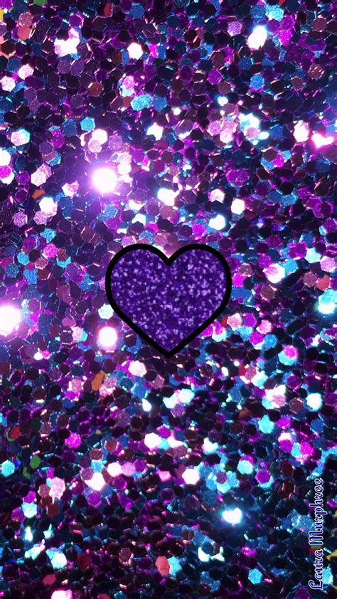 Blue And Purple Glitter Background