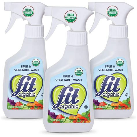 Fit Organic Produce Wash Fruit And Vegetable Cleaner All Natural
