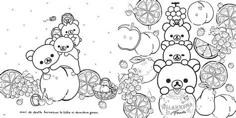 healing rilakkuma coloring book with lessons to loosen up and etsy in 2022 coloring books