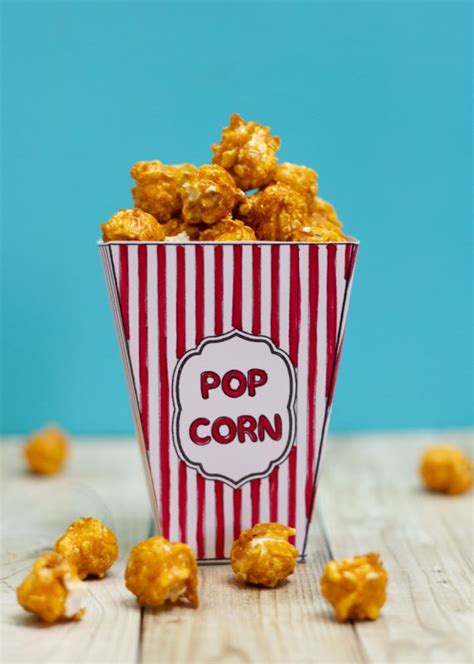 Diy Movie Popcorn Box Free Printable Make And Takes