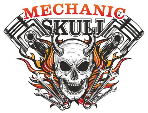 Artstation Mechanic Skull