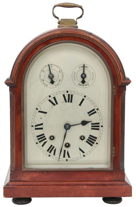 Lot Mahogany Westminster Chime Bracket Clock