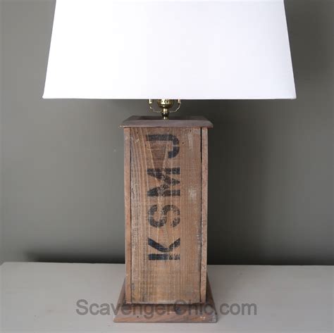Diy Pallet Wood Lamp 020 Scavenger Chic