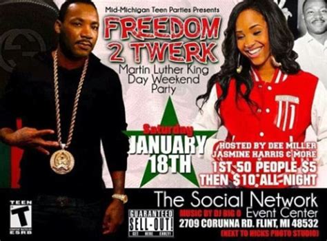 Freedom To Twerk Posters Depicting Martin Luther King Jr Throwing