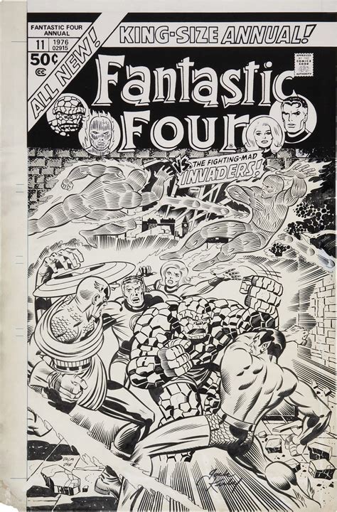 Original Cover Art By Jack Kirby And Joe Sinnott For Fantastic Four