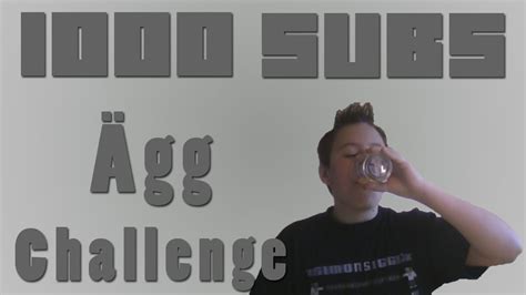 1000 Subs Ägg Challenge Svenska Youtube