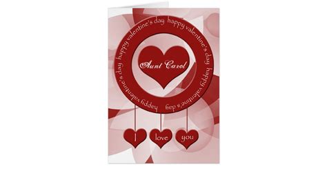 Valentines Day Card For Special Aunt Zazzle