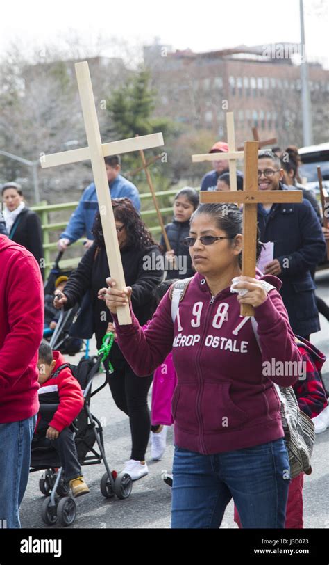 Good Friday Stations Of The Cross Procession Through Park Slope