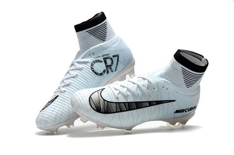 Hot Cr7 Nk Ms Outdoor Soccer Cleats Boots Fg Size 39 45 White Black New