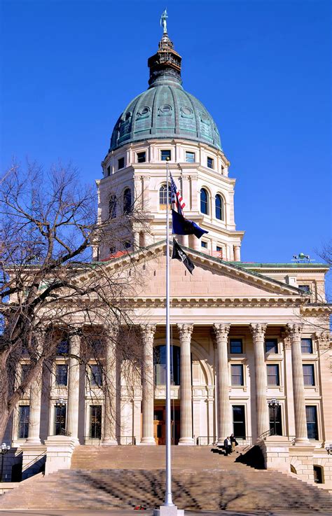Kansas State Capitol Building In Topeka Kansas Encircle Photos