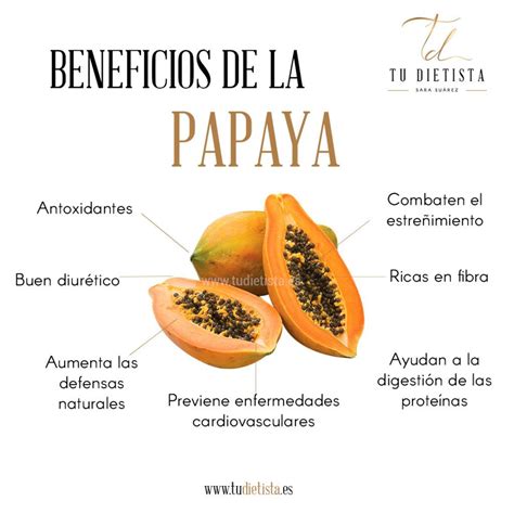 Beneficios De La Papaya Dietista Nutricionista Tudietistaes