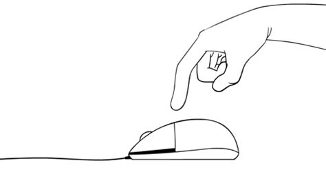 A Hand Reaching For A Computer Mouse