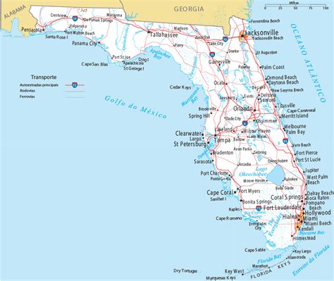 Mapa De La Florida Usa Printable Map Of Usa
