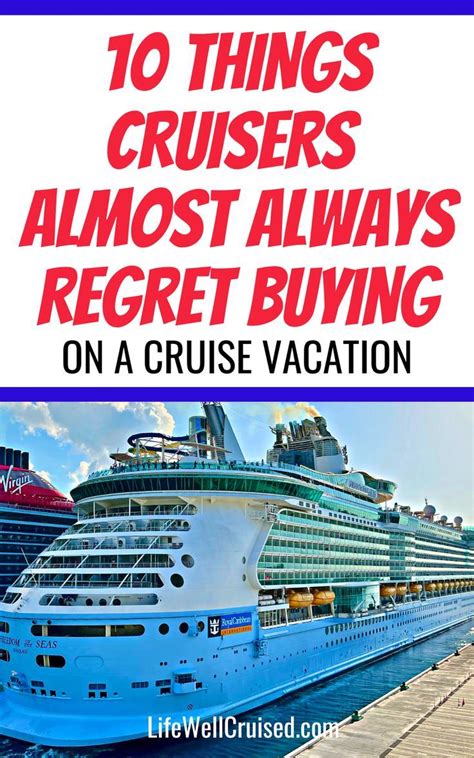 10 Things Cruise Passengers Often Regret Buying On A Cruise Cruise