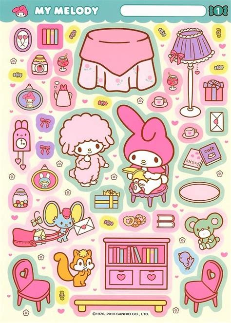 Cute Sticker Sanrio Japanese Sticker Japon Cute Pink Lovely Anime