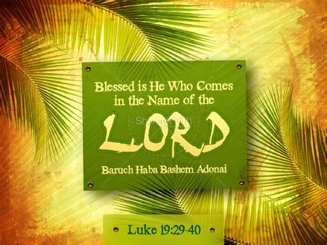 Palm Sunday Easter Passover Powerpoint Clover Media
