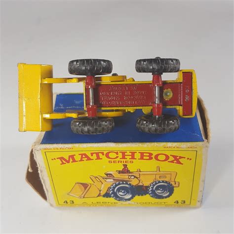 Vintage Matchbox Lesney 43 Aveling Barford Tractor Shovel Made In