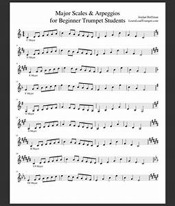 Major Scales Arpeggios For Beginner Trumpet Students Learn Lead Trumpet