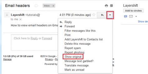 View The Full Email Headers Depending On Your Mail Client