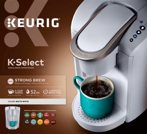Keurig K Select Single Serve K Cup Pod Coffee Maker Matte White 1