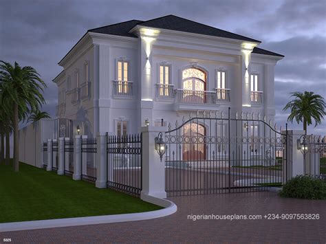 Duplex Nigerian House Plans Three Bedrooms Suitable To Small Lot