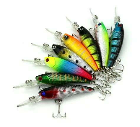 90mm Newly Hot Sale Fishing Lure Freshwater Fishing Tackle Minnow 9cm 8