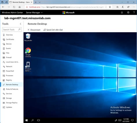 Windows Admin Center Tools Mirazon