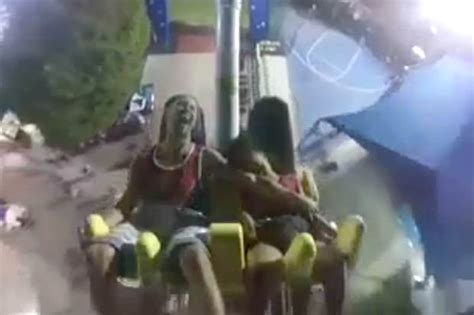 Watch Shocking Moment Terrified Young Girl Passes Out On Fairground Ride Daily Star