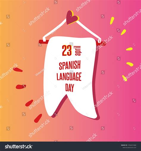 23 April Spanish Language Day Stock Vector Royalty Free 1356631868 Shutterstock