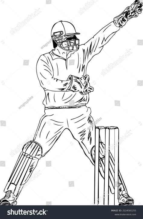 Share 152 Cricket Drawing Sketch Best Vn