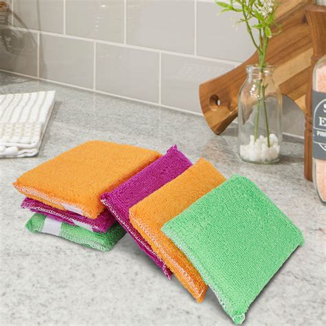 12packs microfiber dish cloths sponges super absorbent kitchen wash cloth usa ebay
