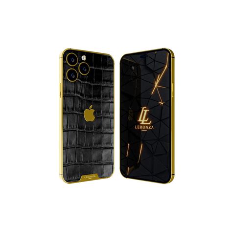New Luxury 24k Gold Iphone 14 Pro And 14 Pro Max Crocodile Full Leather