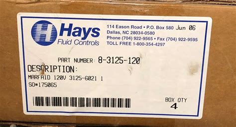 1 Hays Fluid Controls Marfaid Solenoid Valve 3125 6021 120 Volt Ebay