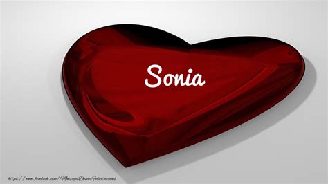Sonia En Corazon Corazón Felicitaciones De Amor Para Sonia