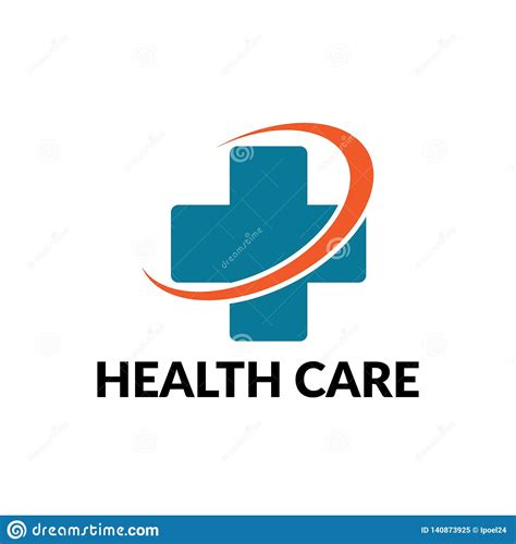 Health Care Business Logo Stock Vector Illustration Of