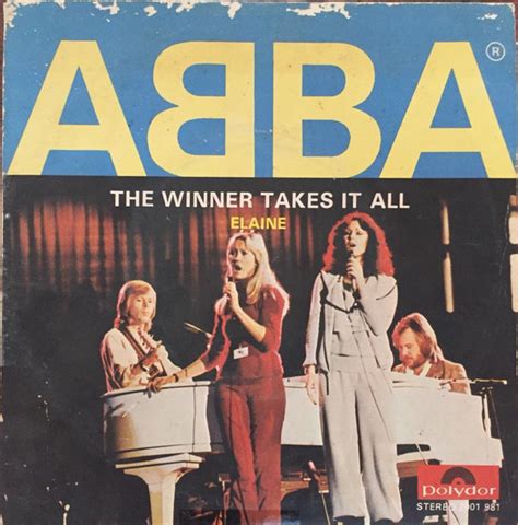 ABBA The Winner Takes It All Elaine 1980 Vinyl Discogs
