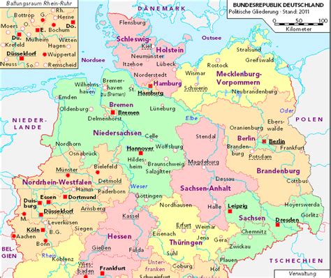 Karta Njemačke Sa Gradovima Karta Azije
