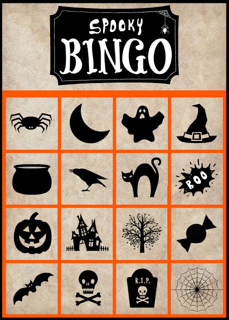 Spooky Halloween Bingo Cards