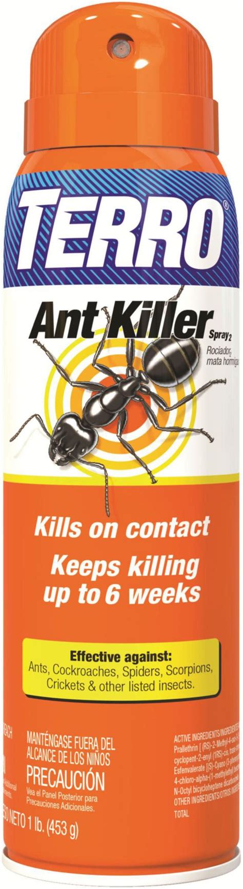 This will also kill the spiders, ants, cockroaches, and crickets on contact. TERRO® Ant Killer Spray | Kills Ants Instantly