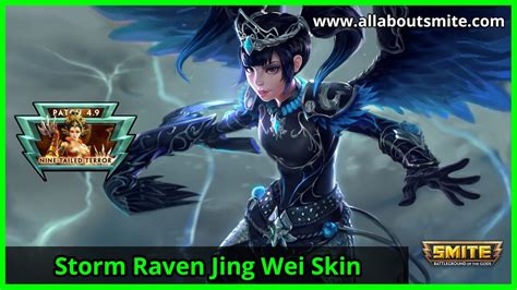smite storm raven jing wei skin spotlight allaboutsmite youtube