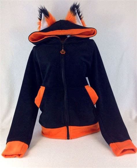 Pawstar Fox Yip Hoodie With Ears You Choose The Color Best Anime