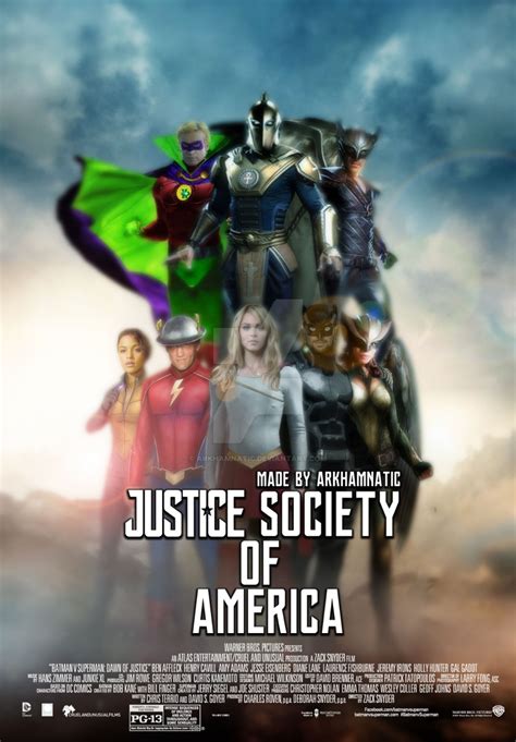 Justice Society Of America Movie Poster By Arkhamnatic On Deviantart