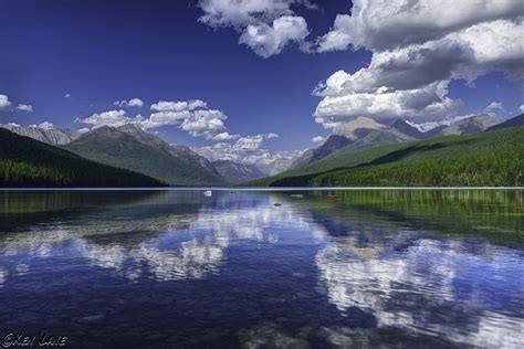 Wallpaper Lake Landscape Glacier National Park Reflection