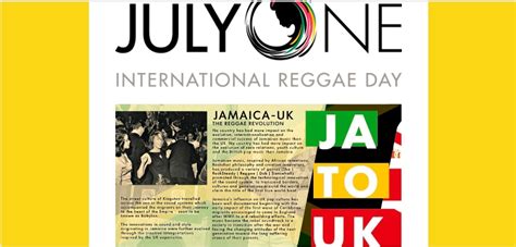 International Reggae Day Celebrates The Creative Journey Shared By Jamaica And The UK